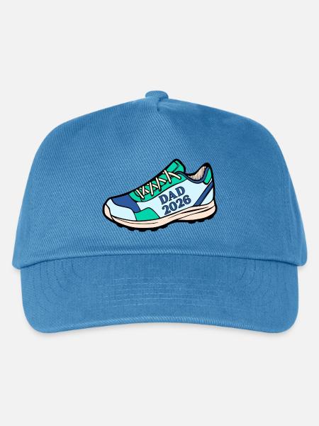 Baby-Ankündigung: Running Dad 2026 - Kinder Basecap - Pfauenblau