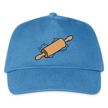 Rolling Pin Rolling Dough Roll Baking - Kids’ Baseball Cap - peacock-blue - Front