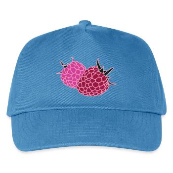 Raspberry Duo Pop Art - Kinder Basecap - Pfauenblau - Vorne