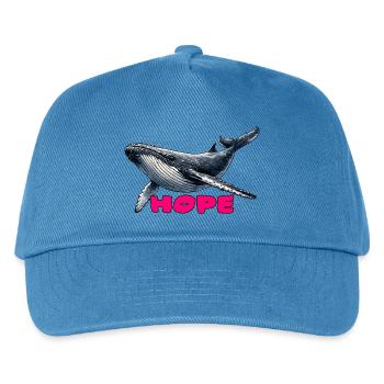 Whales of Hope - Hope - Kids’ Baseball Cap - peacock-blue - Front