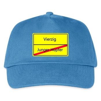 ortsschild_vierzig - Kinder Basecap - Pfauenblau - Vorne