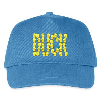 Cute duck typography - Kids’ Baseball Cap - peacock-blue - Front