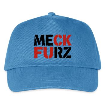Meck Furz | Merz - nicht mein Kanzler - Kinder Basecap - Pfauenblau - Vorne
