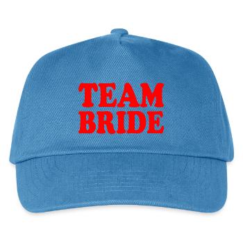 Team bride - Kinder Basecap - Pfauenblau - Vorne