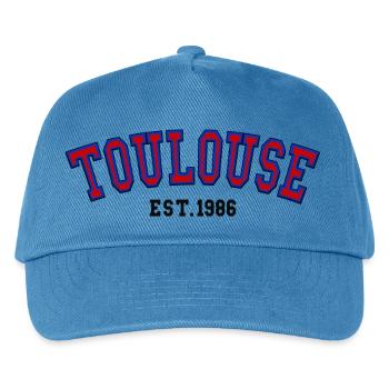 Toulouse Est. 1986 - Kids’ Baseball Cap - peacock-blue - Front