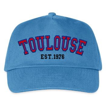 Toulouse Est. 1976 - Kids’ Baseball Cap - peacock-blue - Front