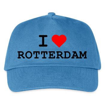 I love Rotterdam - Ich liebe Rotterdam - Kids’ Baseball Cap - peacock-blue - Front