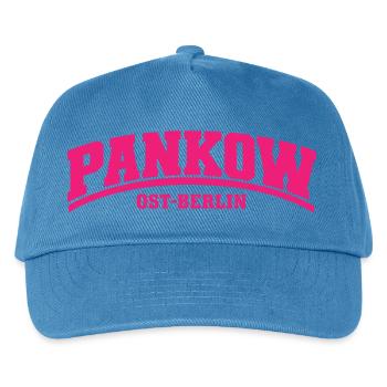 Pankow - Ost-Berlin - Bezirk - Deutschland - Kinder Basecap - Pfauenblau - Vorne