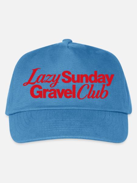 Lazy Sunday Gravel Club Logo - Kinder Basecap - Pfauenblau