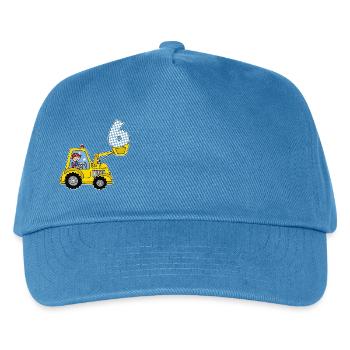 Bagger 6. Geburtstag - Kinder Basecap - Pfauenblau - Vorne