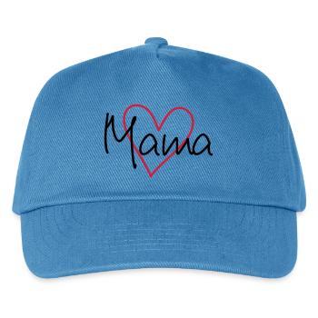 Heart mom - Kids’ Baseball Cap - peacock-blue - Front