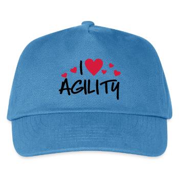 agility - Kinder Basecap - Pfauenblau - Vorne