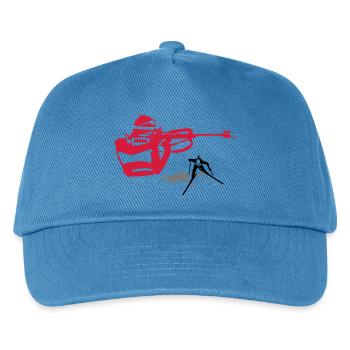 Biathlon - Kinder Basecap - Pfauenblau - Vorne