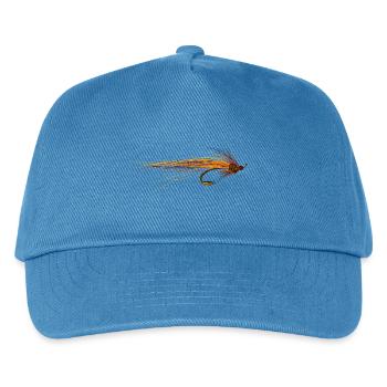 fly fishing hook - Casquette de baseball Enfant - bleu paon - Devant