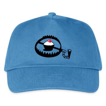 iron with cupcake - Kids’ Baseball Cap - peacock-blue - Front
