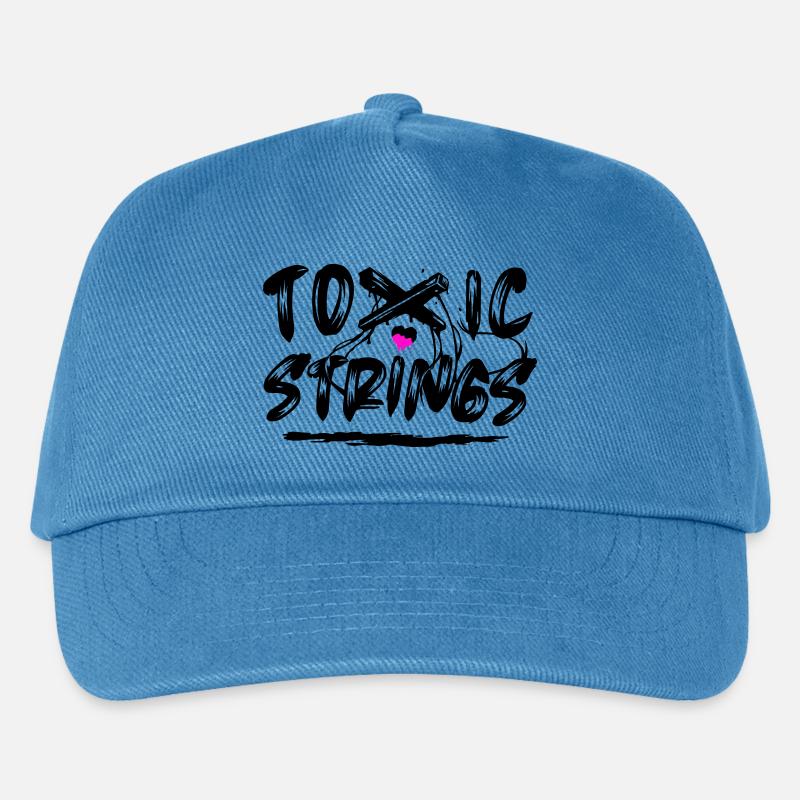 Toxic Strings 2 Farben - Kinder Basecap - Pfauenblau