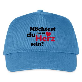 Message du cœur, Voulez-vous être mon cœur ? - Casquette de baseball Enfant - bleu paon - Devant