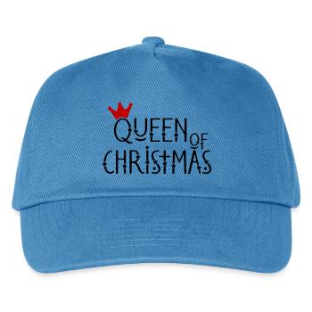 Abstrakter Sonnenuntergang auf Jeans - Kinder Basecap - Pfauenblau - Vorne