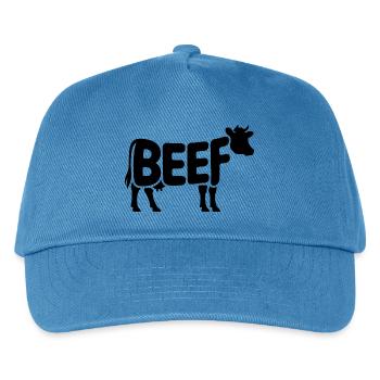 BEEF - Cool Meat Logo - Kids’ Baseball Cap - peacock-blue - Front