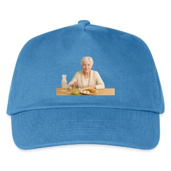 Lunch - Kids’ Baseball Cap - peacock-blue - Front