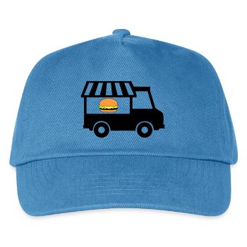Street food truck - Kids’ Baseball Cap - peacock-blue - Front
