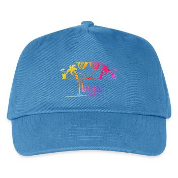 Tropical Beach Groove - Kids’ Baseball Cap - peacock-blue - Front
