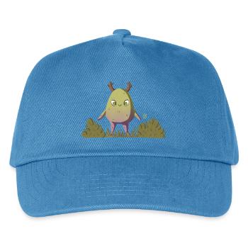 Mossy Forest Creature/Nature Creature - Kids’ Baseball Cap - peacock-blue - Front