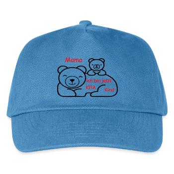Kita Kind - Kinder Basecap - Pfauenblau - Vorne