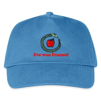Eve Was Framed: Serpent Apple - Kids’ Baseball Cap - peacock-blue - Front