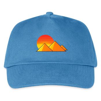Sunset over pyramids - Kids’ Baseball Cap - peacock-blue - Front