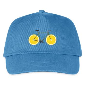 Bike Bike Lemons Funny - Kids’ Baseball Cap - peacock-blue - Front