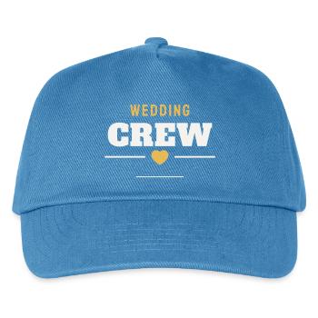 Wedding Crew Hochzeit Team Braut Bräutigam Gäste - Kinder Basecap - Pfauenblau - Vorne