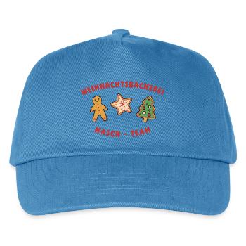 Plätzchen & Kekse Weihnachten - Nasch Team - Kinder Basecap - Pfauenblau - Vorne
