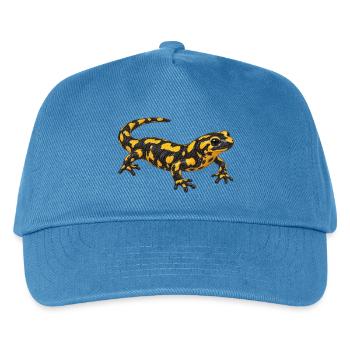 Feuersalamander - Kinder Basecap - Pfauenblau - Vorne