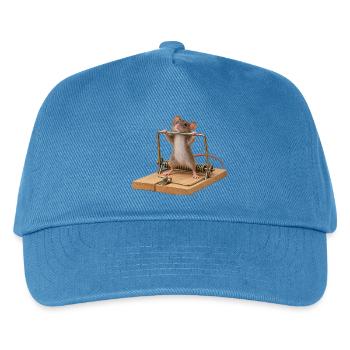 Maus mit Problem. - Kinder Basecap - Pfauenblau - Vorne