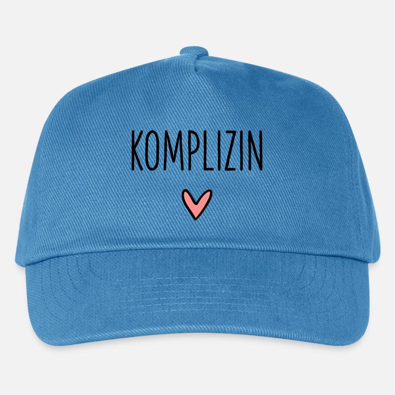 Komplizin Herz Geschenk Freundschaft Liebe - Kinder Basecap - Pfauenblau