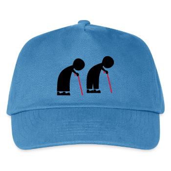 old people - Kids’ Baseball Cap - peacock-blue - Front