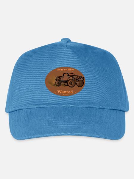 Truck „Wanted“ - Kinder Basecap - Pfauenblau
