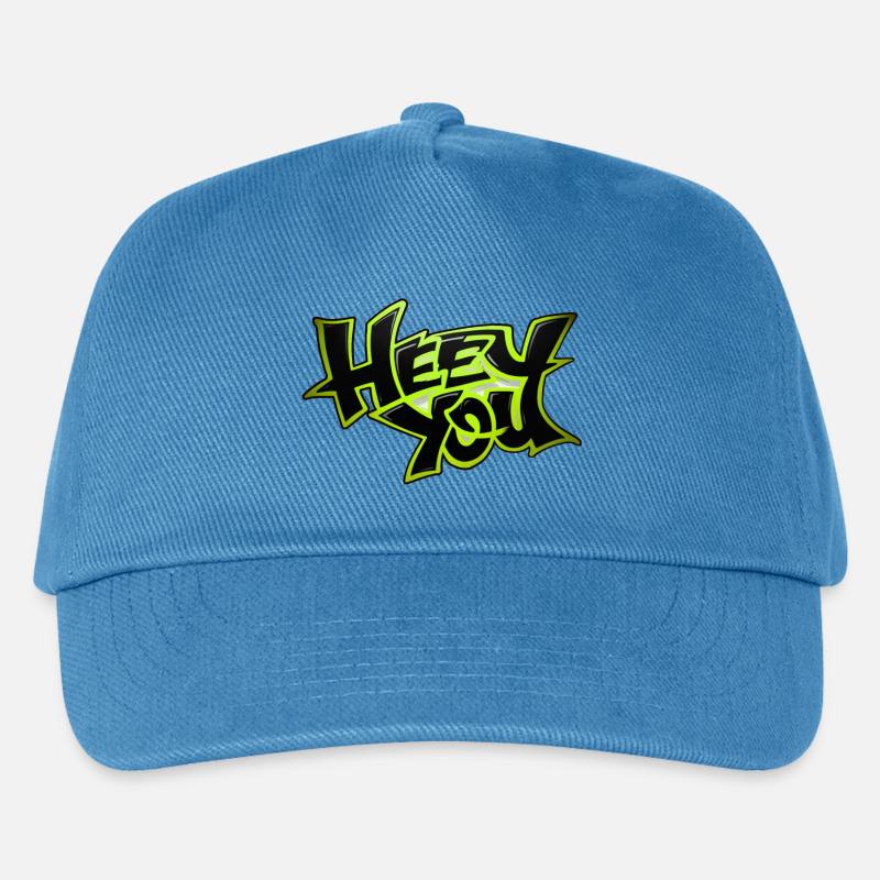 heey du - Begrüsung - Kinder Basecap - Pfauenblau