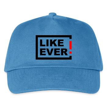 LIKE EVER! - Kinder Basecap - Pfauenblau - Vorne