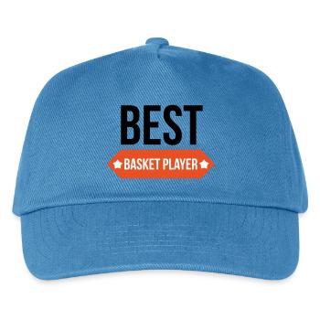 Super-Basketballspieler – Basketball - Kinder Basecap - Pfauenblau - Vorne