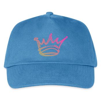 Gradient Crown Sketch - Kids’ Baseball Cap - peacock-blue - Front