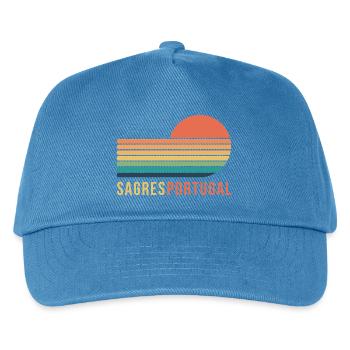 Sagres, Portugal - Kids’ Baseball Cap - peacock-blue - Front