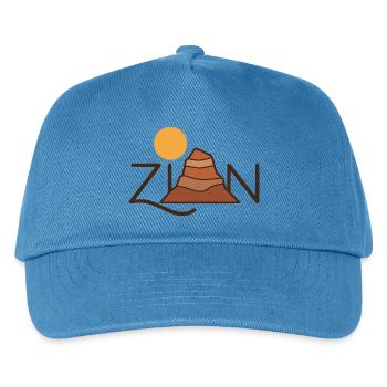 Zion, Utah - Kinder Basecap - Pfauenblau - Vorne