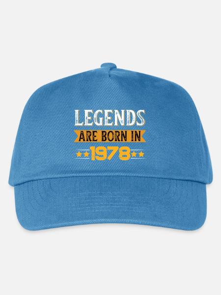 Birthday born in 1978 - Kinder Basecap - Pfauenblau