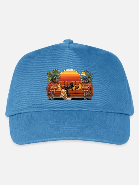 SOCIAL DISTANCING SEIT IMMER - Lustiger Spruch - Kinder Basecap - Pfauenblau