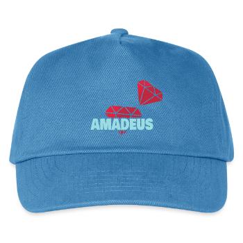 Amadeus - Kinder Basecap - Pfauenblau - Vorne
