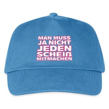 Nicht jedem Scheiß mitmachen - Kinder Basecap - Pfauenblau - Vorne