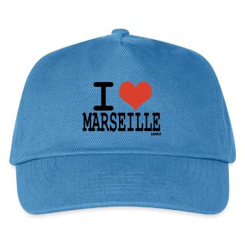 i love marseille - Kinder Basecap - Pfauenblau - Vorne