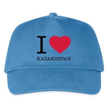 I LOVE KAZAKHSTAN Kasachstan - Kids’ Baseball Cap - peacock-blue - Front